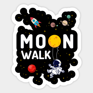 Moon Walk Sticker